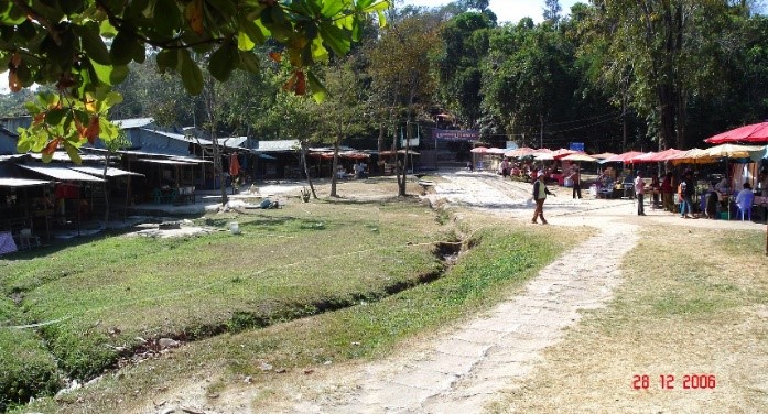 Archaeological excavations around the northern ancient staircase